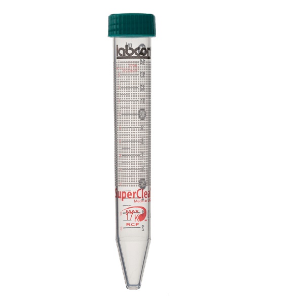 15mL SuperClear™ Centrifuge tubes, with Flat caps, Sterile.