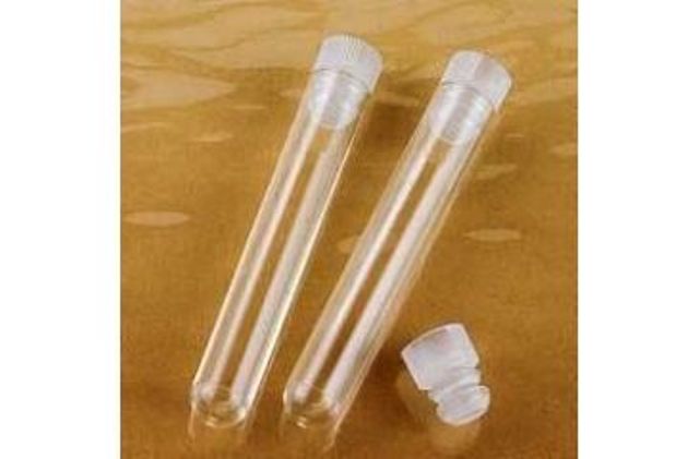 12x75mm Disposable Polypropylene Culture Tubes with Separate Dual-Position Caps