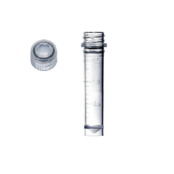 2.0ml Freestanding Microcentrifuge Tubes with Natural Color Screw Caps