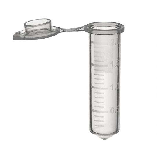 2.0mL SuperClear® Polypropylene Micro Centrifuge Tubes, frosted side labeling surface, a thin membrane cap that can be pierced easily by syringe