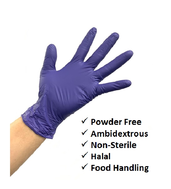 Confidenz Halal Nitrile Gloves (3mil)